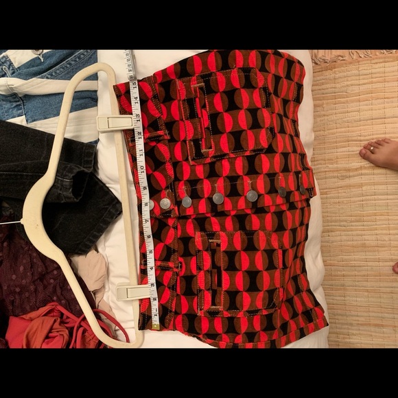 Free people 70s print mini skirt - Picture 4 of 5